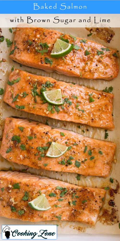 Baked Salmon with Brown Sugar and Lime