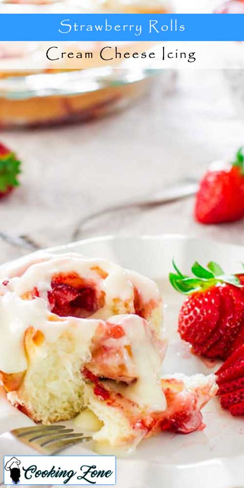  Strawberry Rolls with Cream Cheese Icing