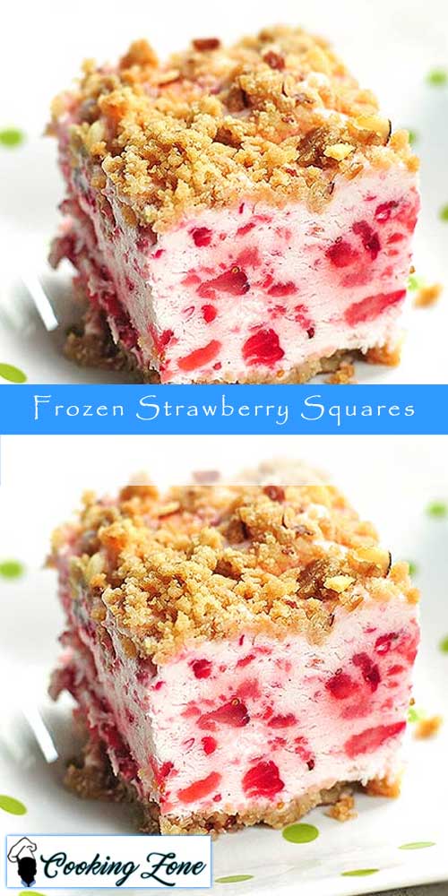 Frozen Strawberry Squares