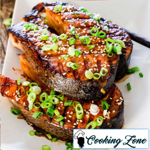 Maple Soy Grilled Salmon Steaks