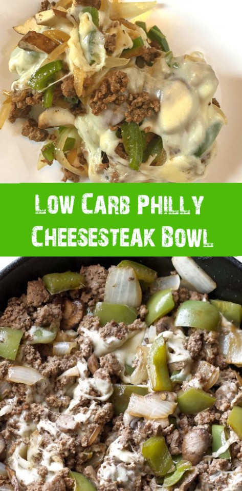 Low Carb Philly Cheese steak Bowl